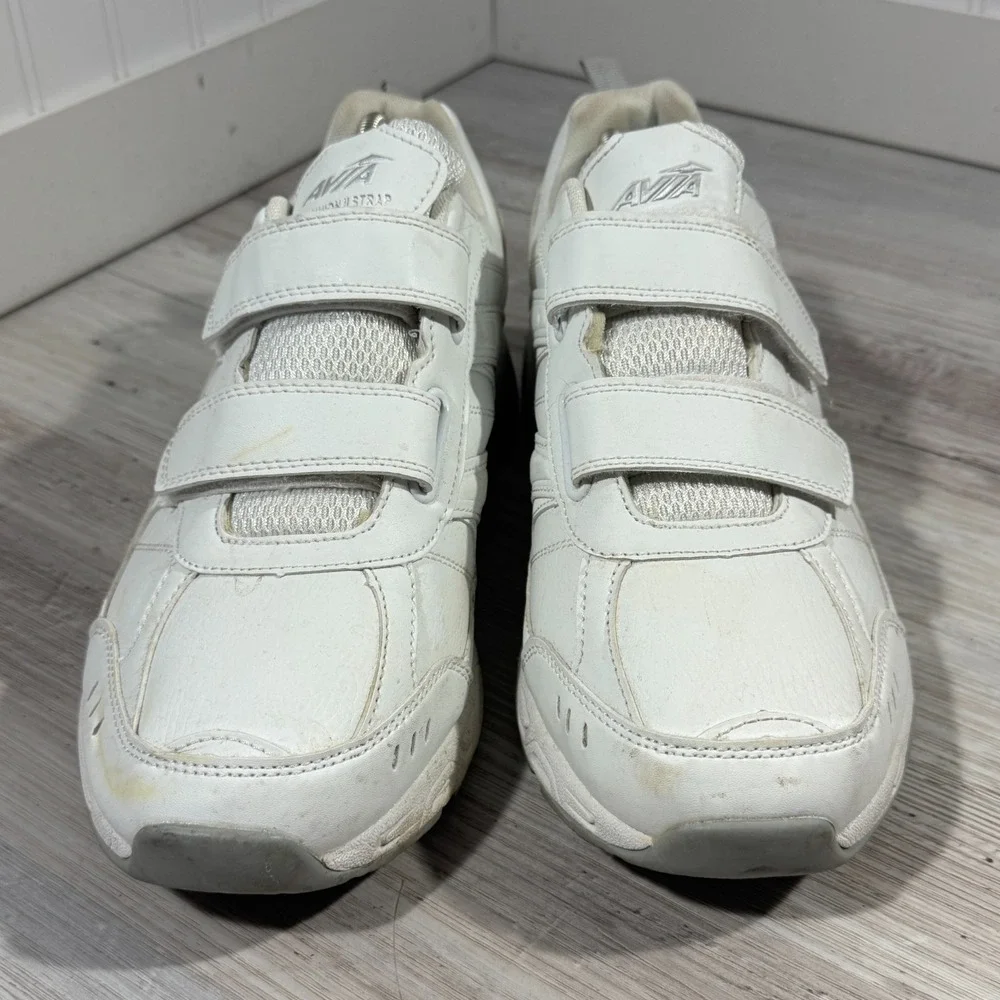 Avia Strap Sneakers‎ Avi-Union Strap II White Men's Sz 11 EEEE